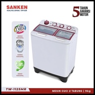 Grab! Sanken Mesin Cuci 2 Tabung 10Kg TW-1125GMR Deluxe