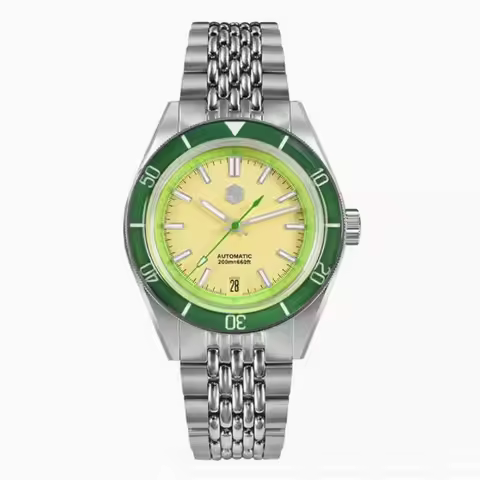 San Martin Men Automatic Watch 39.5mm Mechanical Wristwatch 20Bar Waterproof Luminous Sapphire NH35 