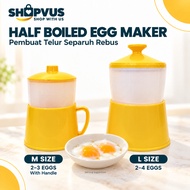 Half Boiled Egg Maker / Pembuat Telur Separuh Rebus / Bekas Telur Separuh Masak tanpa elektrik