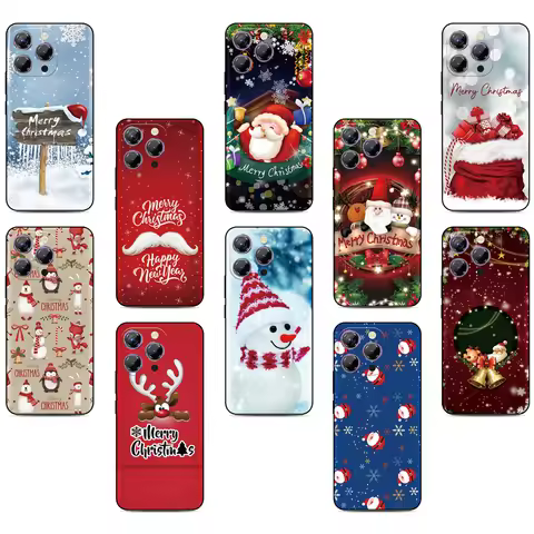 Merry Christmas Cover For LG Wing Velvet K22 K61 K50 K51s K52 K20 K40 Q6 Q7 Stylo 5 6 G8X G6 G7 G8 V