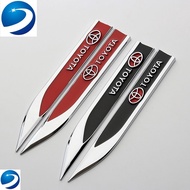 TOYOTA Toyota Blade Fender Metal Labeling Side seam labelTRD Bumper stickers ALTIS Car Logo Corolla Cross RAV4Applicable