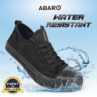 ABARO Black School Shoes (W2631)Waterproof Canvas Primary Unisex