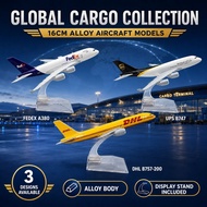 DHL B757 UPS B747 Fedex A380 Cargo Plane 16cm Alloy Metal Plane Model Kit Toys