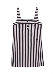 Kloset Design K-Striped Mini Dress (LS2-25-D001)  เดรสลายทางดีไซน์มินิมอลสุดน่ารักจาก Kloset