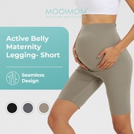Mooimom Active Belly Cover Maternity Leggings-Short