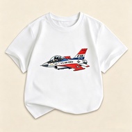 Cool Jet F16 Fighter Kids T-Shirt | Fighter Plane Kids Clothes | Baju Budak Pesawat Tentera Cotton L