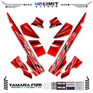YAMAHA F1ZR STRIPING MOTIF 19 YAMAHA F1Zr 2004 STICKER VARIATION FIZR DUAL CLOTH SS TWO