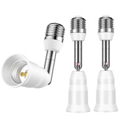 E26/E27 Light Socket Extender, E26/E27 4.5 Inch Extension Socket Extender Adapter, Adjustable Vertic