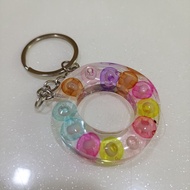 36 letter keychain keychain huruf murah rantai kunci Huruf abjad alphabet Manik lutsinar