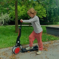 100% NEW 法國品牌LOOPING 型格黑紅色5合1變形滑板車 Scooter Tricycle Balance Ride Bike Scoot 平衡車腳踏車三輪車兒童滑板車 (可配合推杆使用)