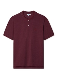 AIIZ (เอ ทู แซด) - เสื้อโปโลผู้ชาย ท็อปดรายคอบอมเบอร์ขอบคอทอริ้ว Men’s Bomber Collar Tipped Top dyed Polo Shirts