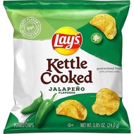 Lays Kettle Cooked Jalapeno Flavored Potato Chips 墨西哥辣椒熟炸薯片 0.85oz / 24.0g【028400630887】