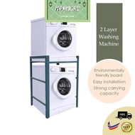 MOJOMORE Washing Drum Floor Machine Rak Dishwasher Microwave Oven Dryer Storage Shelf Double-layer r