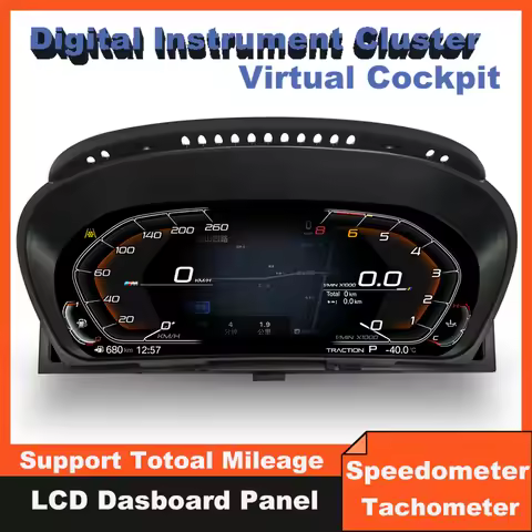CarPlay Digital Cockpit For BMW 5 6 Series M5 M6 E60 E61 E63 E64 Panel Instrument Cluster Speedomete