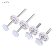 tenthfly 1/4pcs White M8 M10 Baby Gate Spare Kit - Pressure Fit Spindles & Screw Bolts For Safety Ga