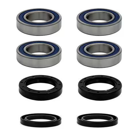 Both Rear Axle 4 Wheel Bearing 4 Seal Kit for Suzuki ATV King Quad 300 4x4 Quadrunner 250 2x4 4x4 Re