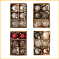 RUNUN xmas Traditional Glass Christmas Bauble Balls Christmas Trees Hangings Ornaments