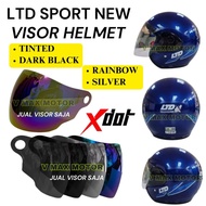 LTD SPORT NEW Helmet Visor Motorcycle / Visor LTD Sport Helmet / Cermin Topi Ltd Sport Dark Black/Ti