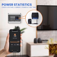 AVATTO WiFi Meter 80A tuya Current Transformer Clamp Meter kWh Clamp Monitoring Application Control 