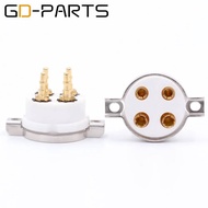 GD-PARTS 2PCS 4pin Ceramic Tube Socket Valve Base For 2A3 300B PX4 5Z3P 5U4G 274A 45 71 Vintage Ampl
