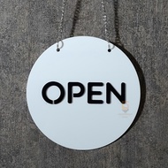 Open Close Sign Board | Reversible Open Close Embossed Acrylic Board | Acrylic
