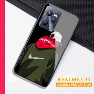 Softcase Glass Kaca REALME C35 - Casing hp REALME C35 [ S12 ].