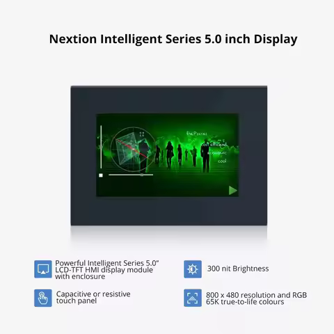 Nextion NX8048P050-011R-Y/NX8048P050-011C-Y 5-inch HMI Screen with Casing