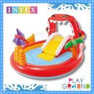 INTEX สระน้ำเป่าลม สระเป่าลมฮิปโป Play Center Pool สระสไลเดอร์ สวนน้ำเป่าลม สระเป่าลม สระว่ายน้ำ สระน้ำเด็ก