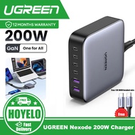 UGREEN Nexode 200W USB C Desktop Charger - 6 Ports GaN PD Fast Charger