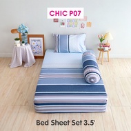 TULIP ชุดเครื่องนอน ผ้าปูที่นอน ผ้านวม รุ่น TULIP CHIC พิมพ์ลาย CHIC P07 สัมผัสนุ่ม สบายสไตล์มินิมอล