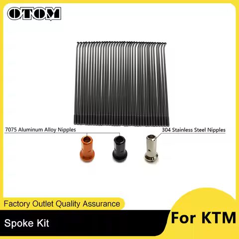 OTOM Motorcycle 21" Front 18" 19" Rear Wheel Spokes Kit Stainless Steel Aluminium Nipples Rim Wire R