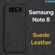 Suede Leather Case Samsung Note 8 Touch Comfortable Anti-fingerprint Shockproof Casing Protect Camera Screen Soft TPU Frame Non-slip hard Samsung galaxy Note 8 4g 5g
