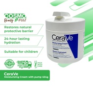 Cerave Moisturizing Cream with pump 454g [Fragrance-free formula]