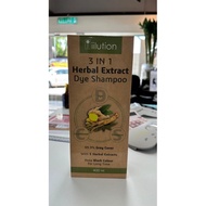 iilution 3in1 Herbal Extract Dye Shampoo 400ml (Black Colour)