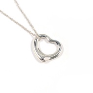【日本直送．二手美品】蒂芙尼 TIFFANY&Co. 項鍊 Open Heart Elsa Peretti 銀 925 經拋光翻新