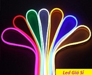 [HCM]Dây đèn LED Neon 12v cuộn 5m. Đèn led ống neon Flex: Trắng Vàng Xanh dương Xanh lá Đỏ Ống plast