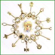 HJ4 FAIRY TAIL Keychain Anime Zodiac Spirit Keyring Aquarius Capricorn Virgo Loke Cosplay Key Chain 