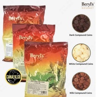 Beryls Chocolate Compound Coin (Milk/Dark/White)