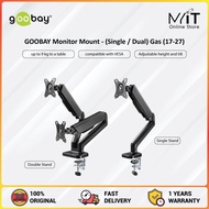 Goobay Monitor Mount - (Single / Dual) Gas (17-27) - Black