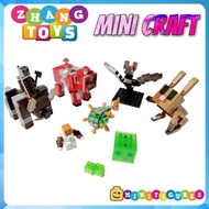 Minecraft Mooshroom - Slimes - Bat - Pillager - Snow Golem - Ravager - Guardian Minifigures Xinh X0298
