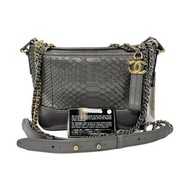 「2517」Chanel 流浪包 黑色 蛇皮 小號