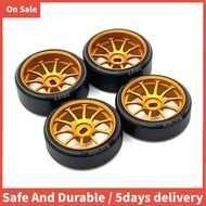 4Pcs Hard Plastic Drift Tire Tyre Metal Wheel Rim for  284131 K969 K989 P929 Mini-Z 1/28 RC Car Upgr