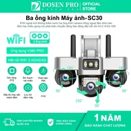 Dosen Pro Wifi Camera 3 lenses SC30 Wireless Outdoor Surveillance Ip66 Smart waterproof safe Super S
