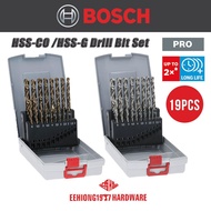 BOSCH 2608587013 2608587014 19pcs PRO Metal HSS-G HSS-CO Twist Drill Bit Set Metal Drill Bit Set