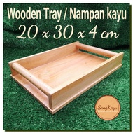 Wooden Tray 30x20x4 cm Wooden Tray dowel Gift box