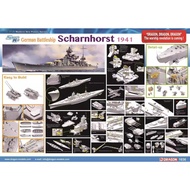 Dragon 1036 1/350 German Battleship Scharnhorst 1941 Model Kit