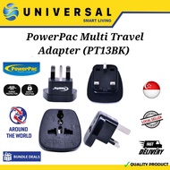 [SG SHOP SELLER] PowerPac Multi Travel Adapter (PT13BK)