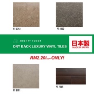 Dryback Luxury Vinyl Tiles | Vinyl Flooring | Vinyl Lantai | Vinyl Floor | Vinyl Tiles- [Stone Series 3mm] Made in JAPAN