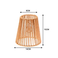 γFγ1 Piece Vintage Hanging Lampshade Handmade Woven Lamp Shade For Living Room Bedroom Hotel Simulat