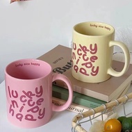 Creative Korean Style Mug Ceramic Water Cup Household Coffee Cup Good-looking Couple Ceramic Mug